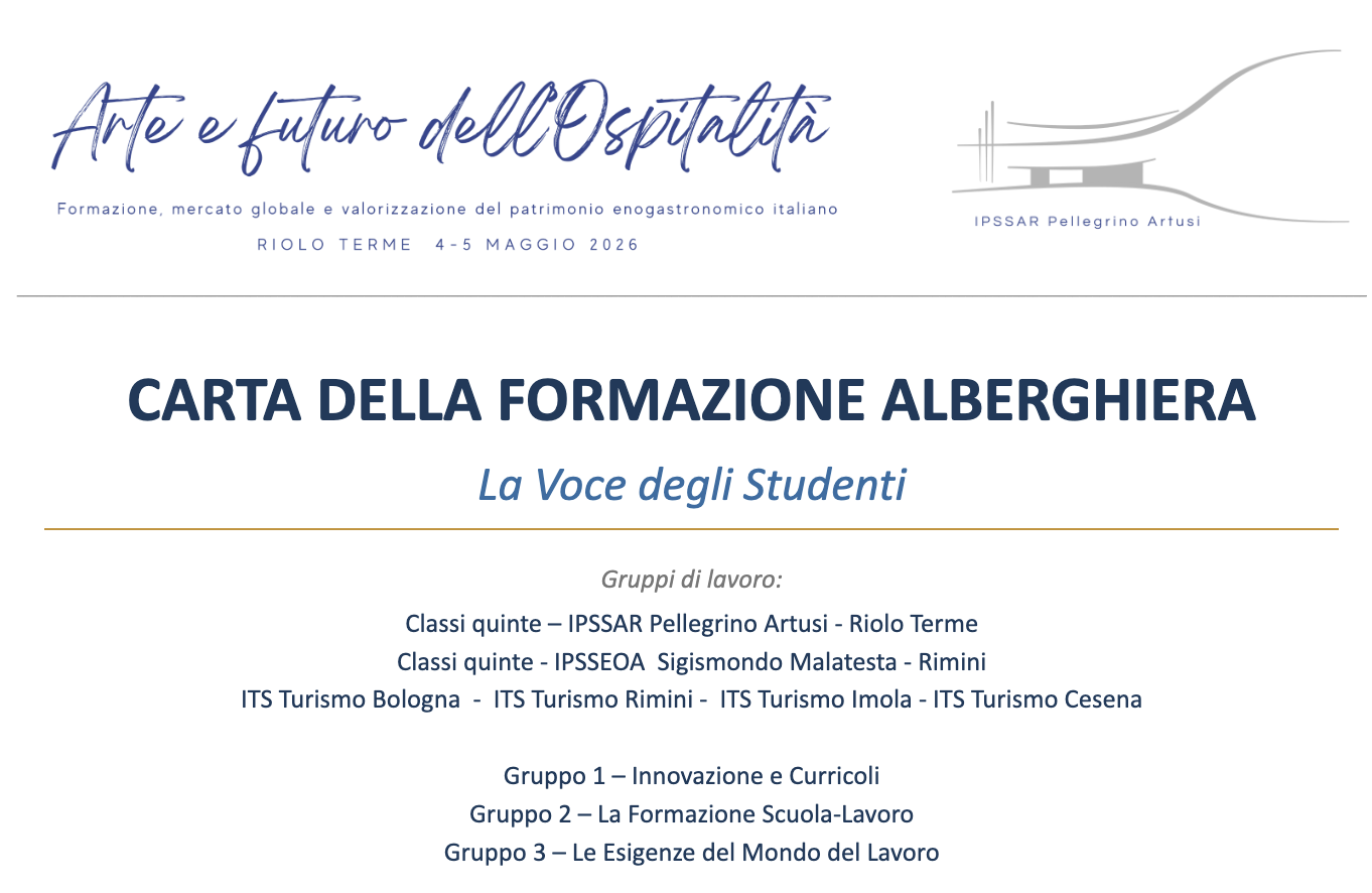 Nasce la Carta dell'Ospitalità Alberghiera - La voce degli studenti