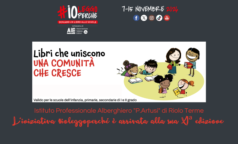 L’Istituto Artusi partecipa per la prima volta a “Ioleggoperché”